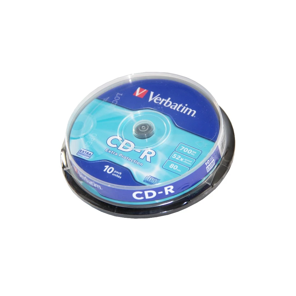 VERBATIM CD-R 52X CAKE (10)