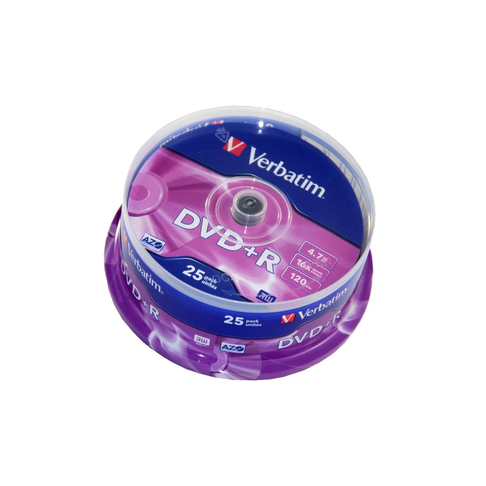 VERBATIM DVD+R 16X CAKE (25)