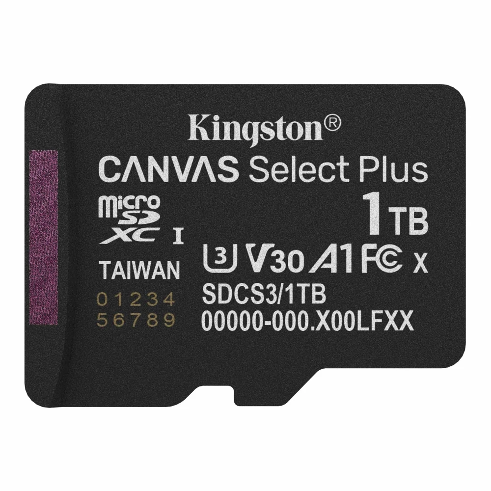 KINGSTON CANVAS SELECT PLUS MICRO SDXC 1TB CLASS 10 UHS-I U3 A1 V30 (150/85 MB/s)