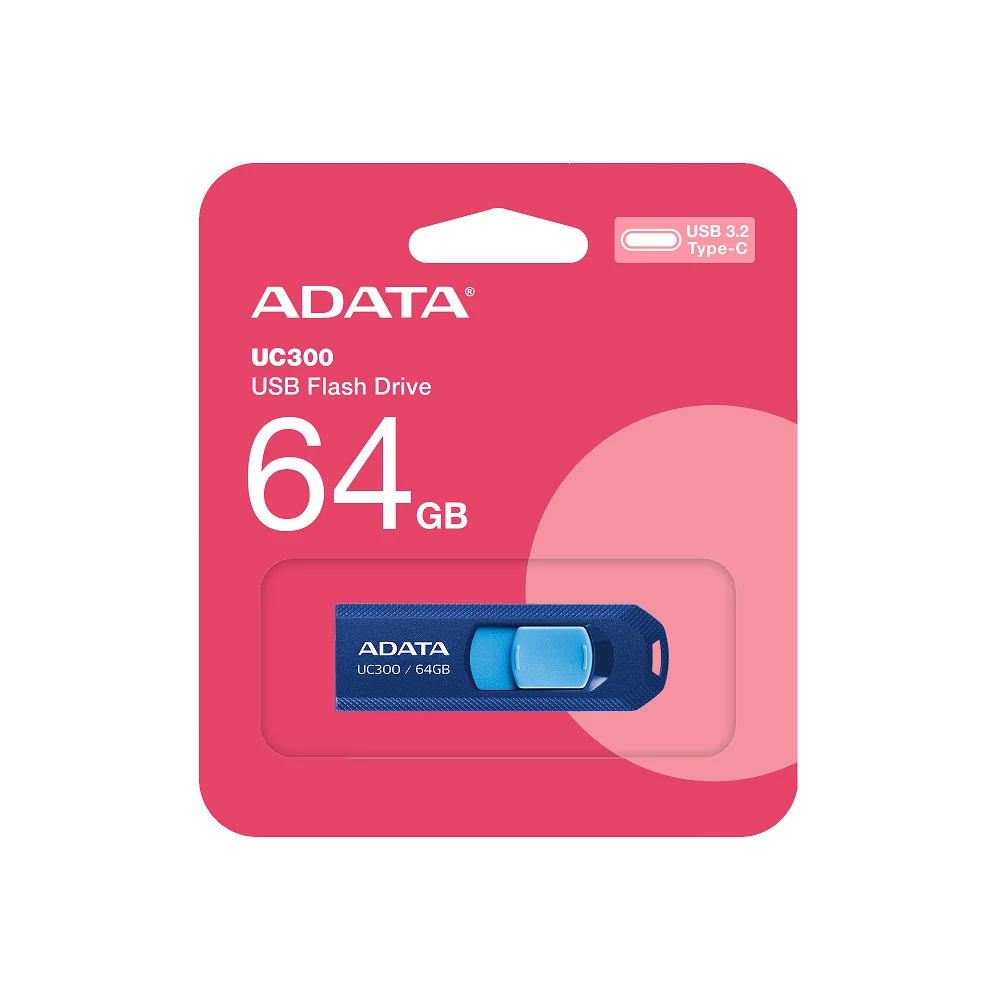 ADATA UC300 USB-C 3.2 GEN 1 PENDRIVE 64GB KÉK