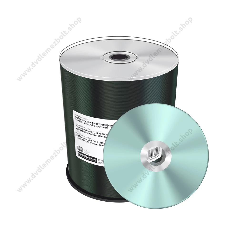 MEDIARANGE PROFESSIONAL LINE CD-R 52X FULL NYOMTATHATÓ SILVER INKJET CAKE (100) MRPL502