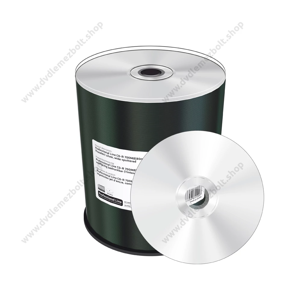 MEDIARANGE PROFESSIONAL LINE CD-R 52X FULL NYOMTATHATÓ SILVER INKJET CAKE (100) MRPL502