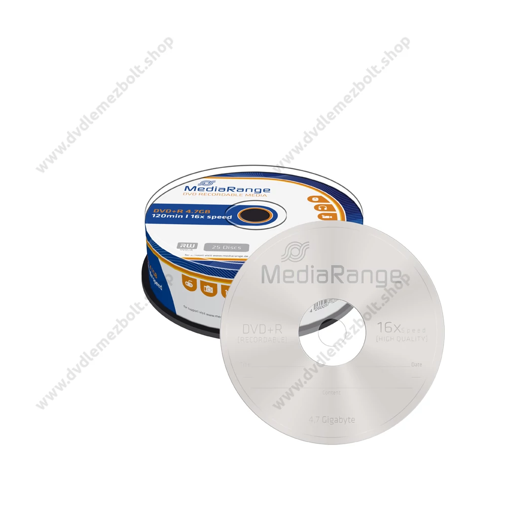 MEDIARANGE DVD+R 16X CAKE (25) MR404