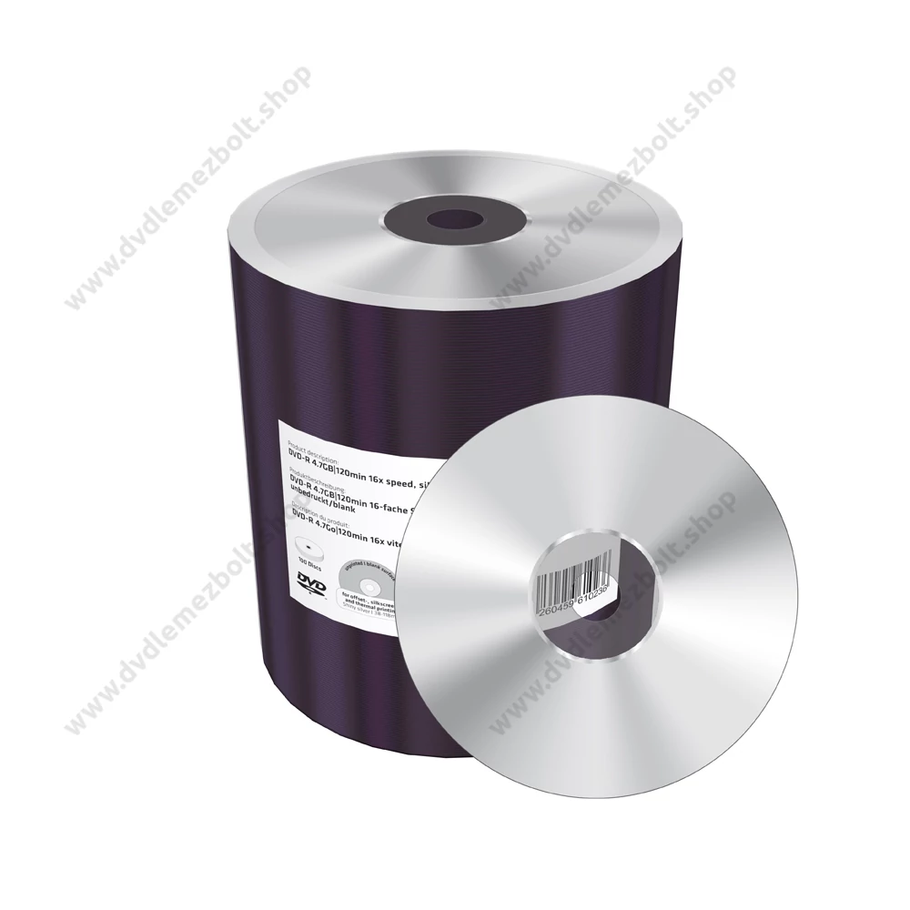 MEDIARANGE DVD-R 16X SZITÁZHATÓ SHRINK (100) MR422