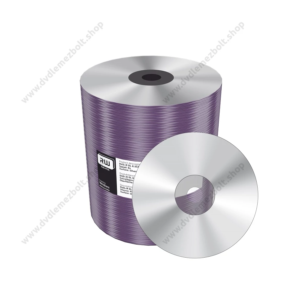 MEDIARANGE DVD+R 8X DL SZITÁZHATÓ SHRINK (100) MR472