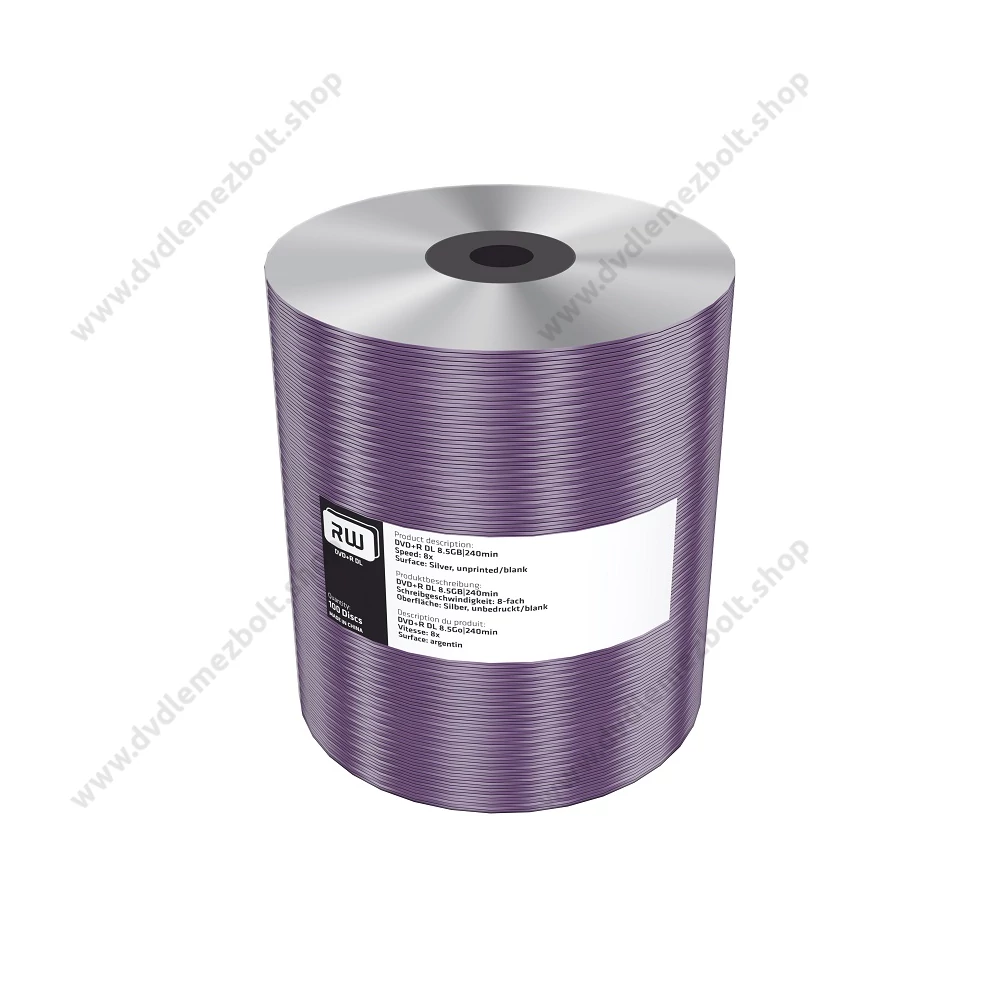 MEDIARANGE DVD+R 8X DL SZITÁZHATÓ SHRINK (100) MR472