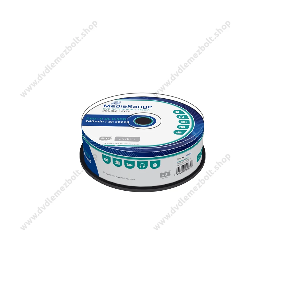 MEDIARANGE DVD+R 8X DL CAKE (25) MR469