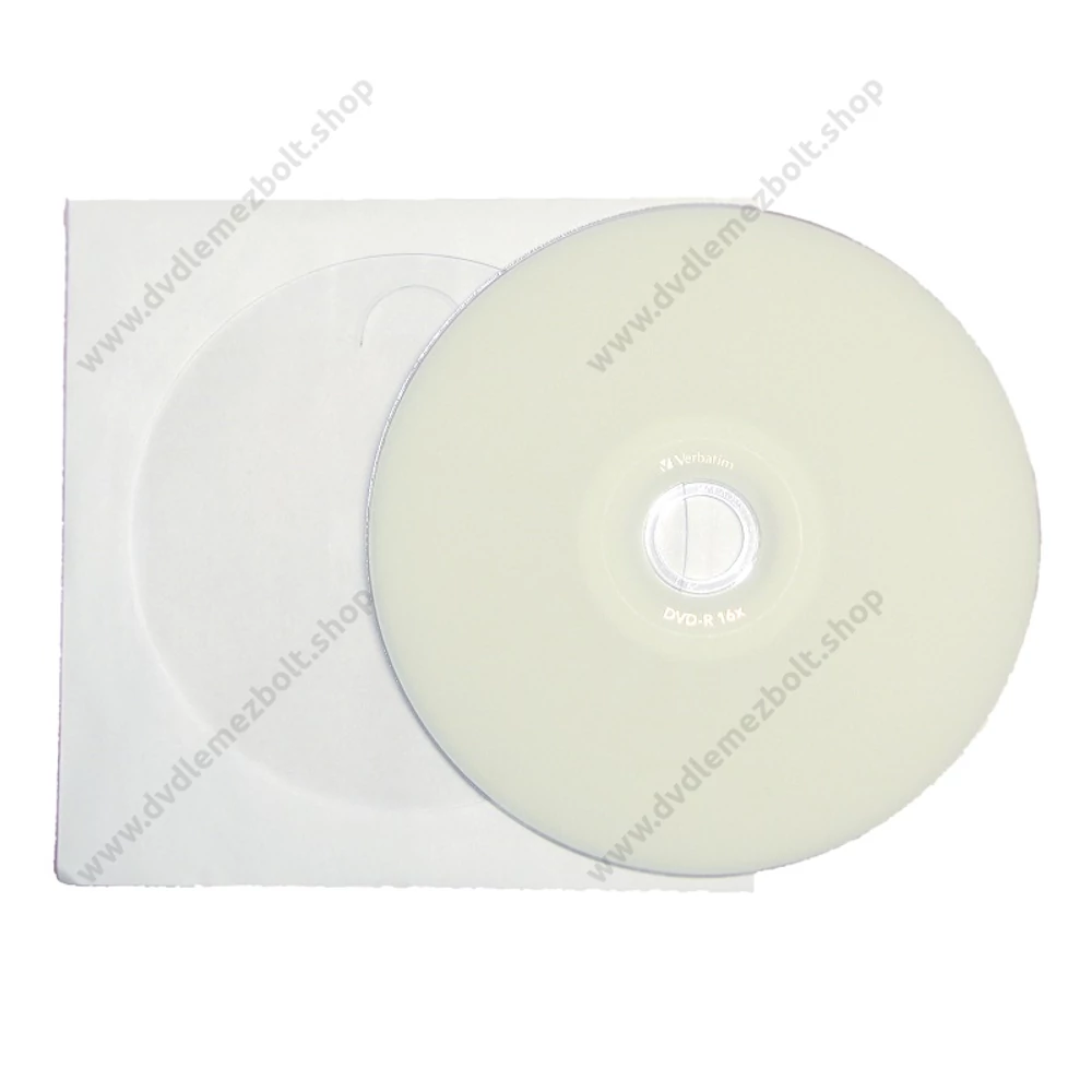 VERBATIM DVD-R 16X FULL NYOMTATHATÓ ID BRANDED PAPÍRTOKBAN (10)