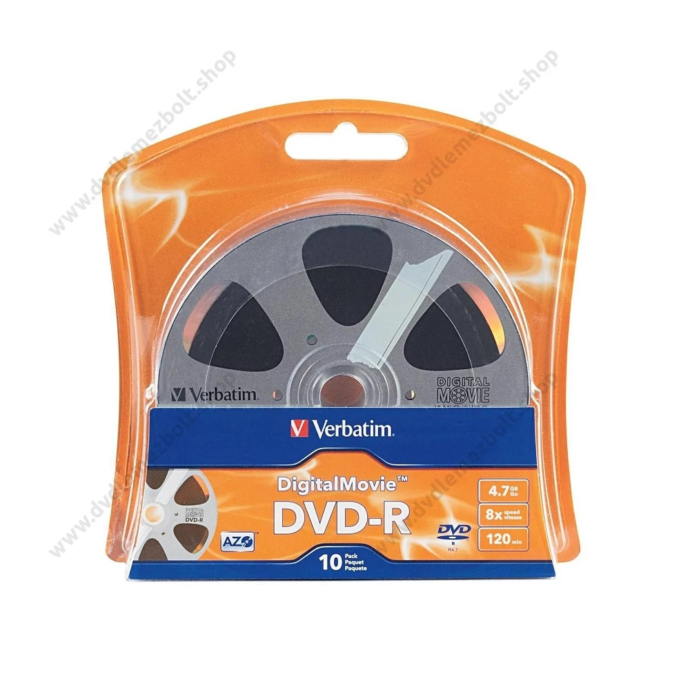 VERBATIM DVD-R 8X DIGITAL MOVIE BLISTER (10)