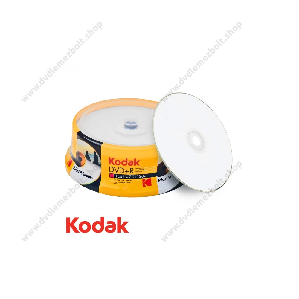 KODAK DVD+R 16X FULL NYOMTATHATÓ CAKE (25)