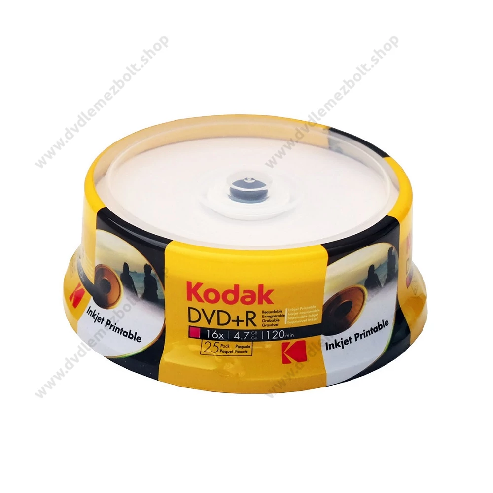 KODAK DVD+R 16X FULL NYOMTATHATÓ CAKE (25)