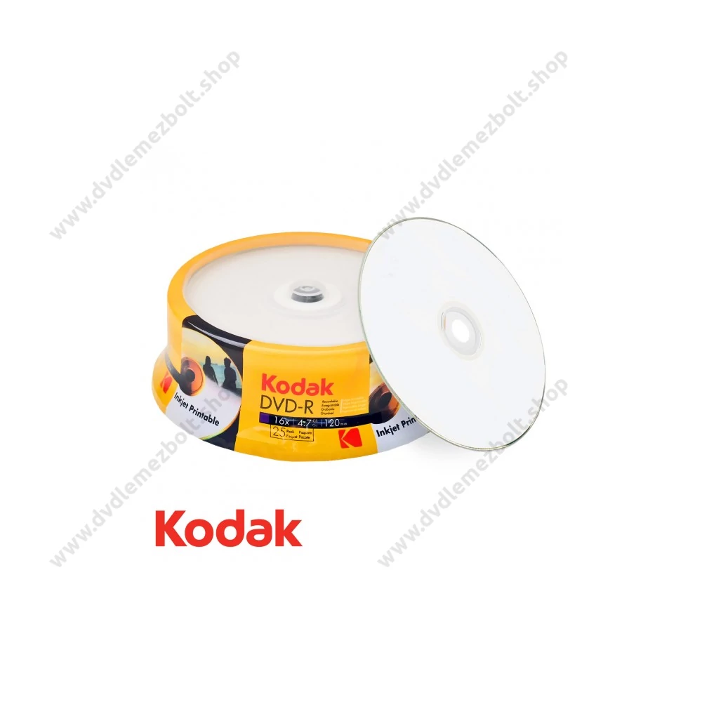 KODAK DVD-R 16X FULL NYOMTATHATÓ CAKE (25)