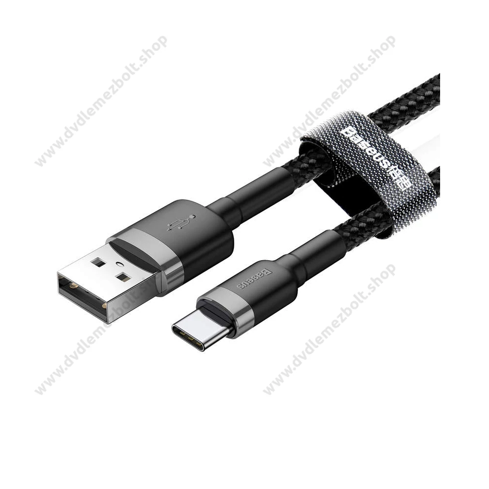 BASEUS CATKLF-BG1 CAFULE USB/USB-C TÖLTŐ ÉS ADATKÁBEL 3A 1m FEKETE