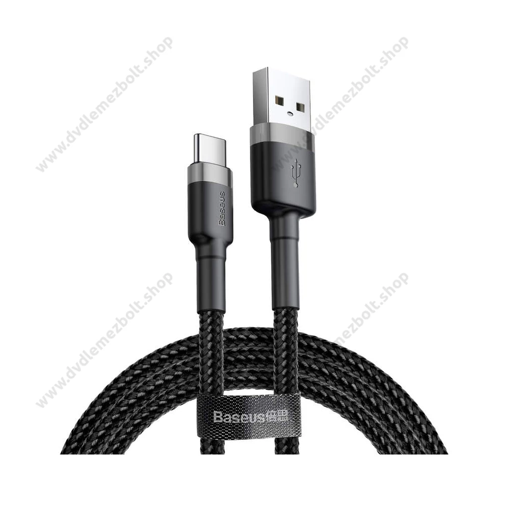 BASEUS CATKLF-BG1 CAFULE USB/USB-C TÖLTŐ ÉS ADATKÁBEL 3A 1m FEKETE