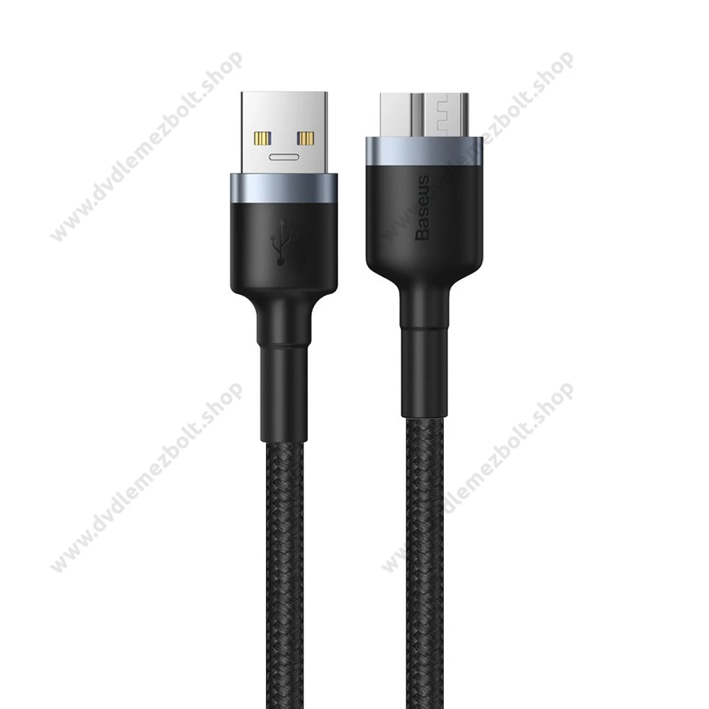 BASEUS CADKLF-D0G CAFULE FONOTT SZÖVET USB 3.0/MICRO USB-B KÁBEL 1m SZÜRKE