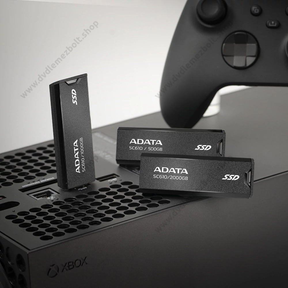 ADATA SC610 USB 3.2 GEN 2 KÜLSŐ SSD MEGHAJTÓ 500GB FEKETE