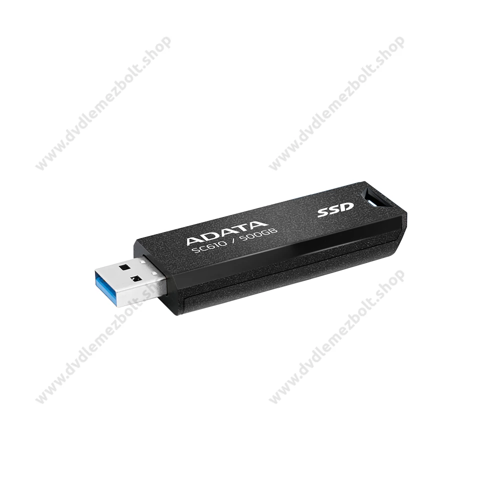 ADATA SC610 USB 3.2 GEN 2 KÜLSŐ SSD MEGHAJTÓ 500GB FEKETE