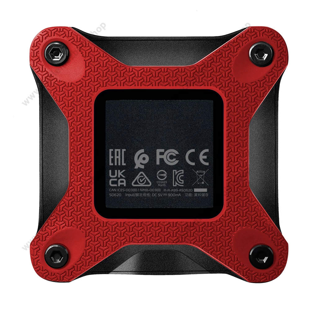 ADATA SD620 USB 3.2 GEN 2 KÜLSŐ SSD MEGHAJTÓ 512GB PIROS
