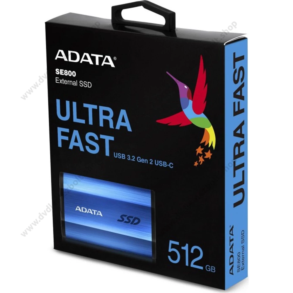 ADATA SE800 USB-C 3.2 GEN 2 KÜLSŐ SSD MEGHAJTÓ 512GB KÉK