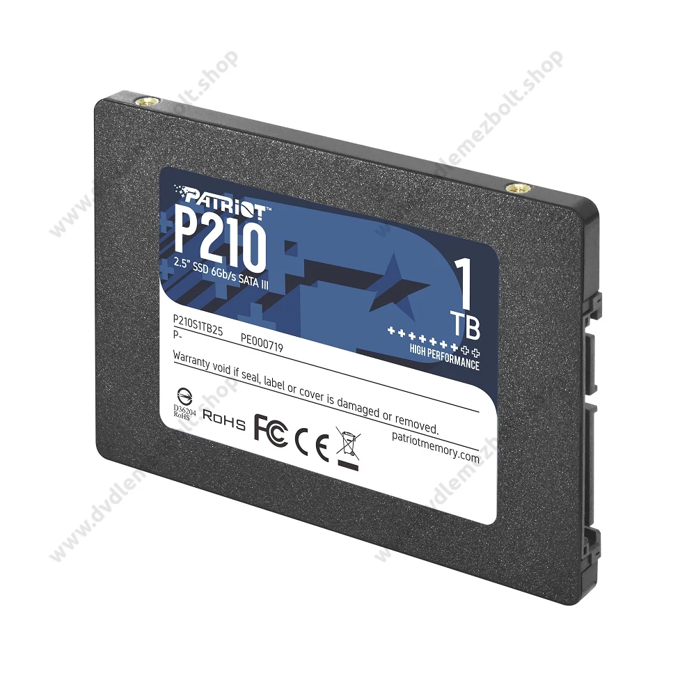 PATRIOT P210 2,5 COL MÉRETŰ SATA III 520/430 MB/s 7mm SSD MEGHAJTÓ 1TB