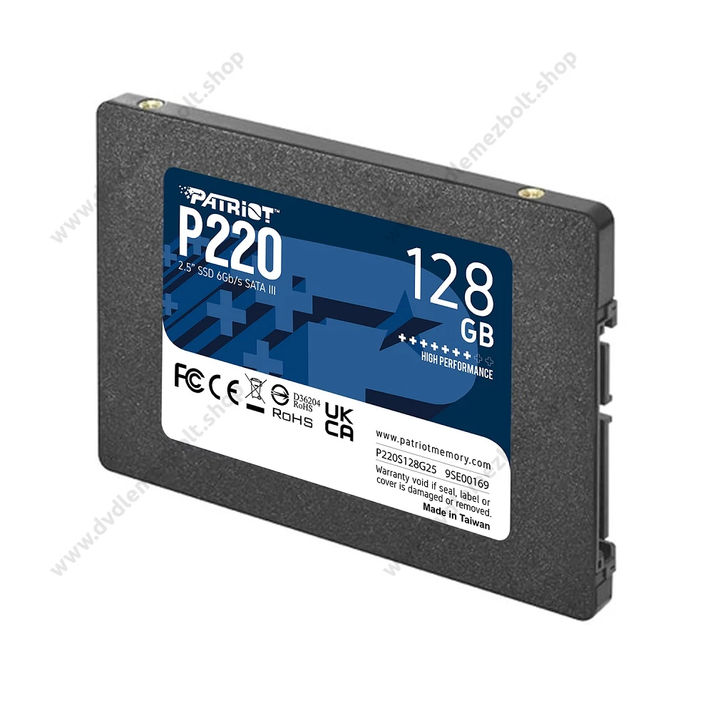 PATRIOT P220 2,5 COL MÉRETŰ SATA III 550/480 MB/s 7mm SSD MEGHAJTÓ 128GB