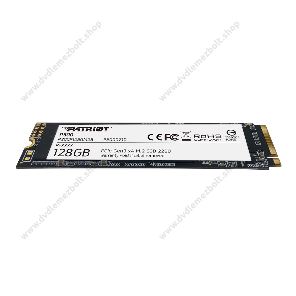 PATRIOT P300 M.2 2280 PCIe NVMe SSD MEGHAJTÓ 1600/600 MB/s 128GB
