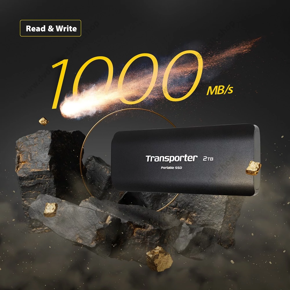 PATRIOT TRANSPORTER USB-C 3.2 GEN 2 KÜLSŐ SSD MEGHAJTÓ 1TB FEKETE