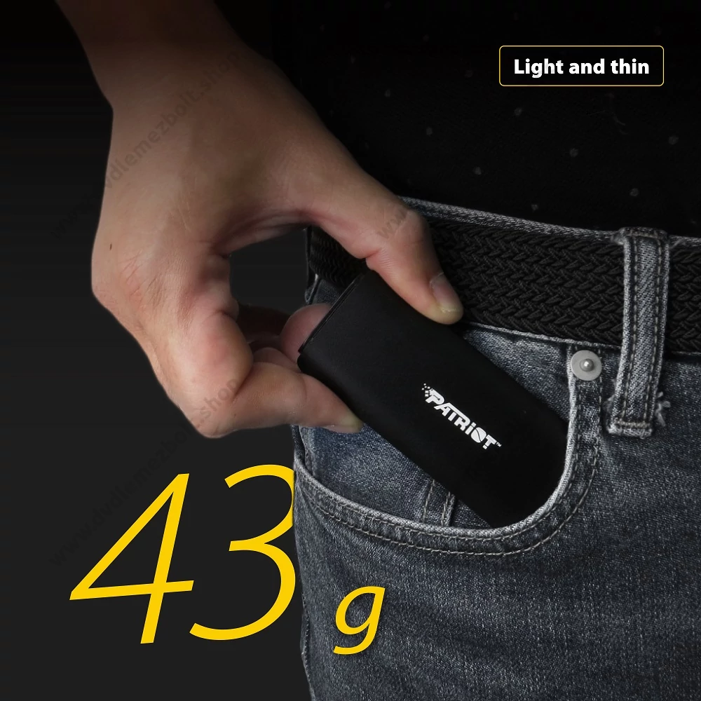 PATRIOT TRANSPORTER USB-C 3.2 GEN 2 KÜLSŐ SSD MEGHAJTÓ 1TB FEKETE