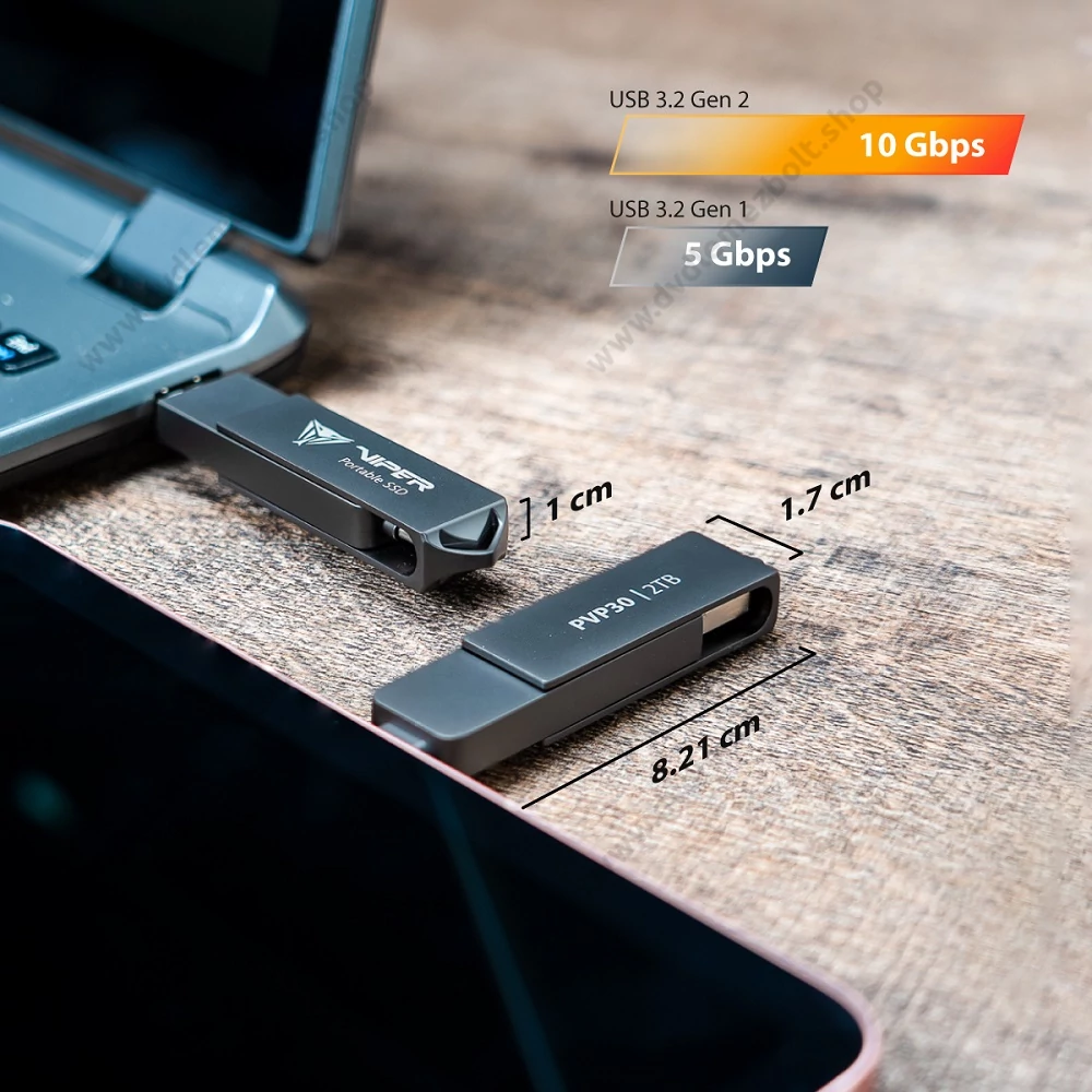 PATRIOT VIPER PVP30 USB 3.2 GEN 2 TYPE-A/TYPE-C KÜLSŐ SSD MEGHAJTÓ 2TB