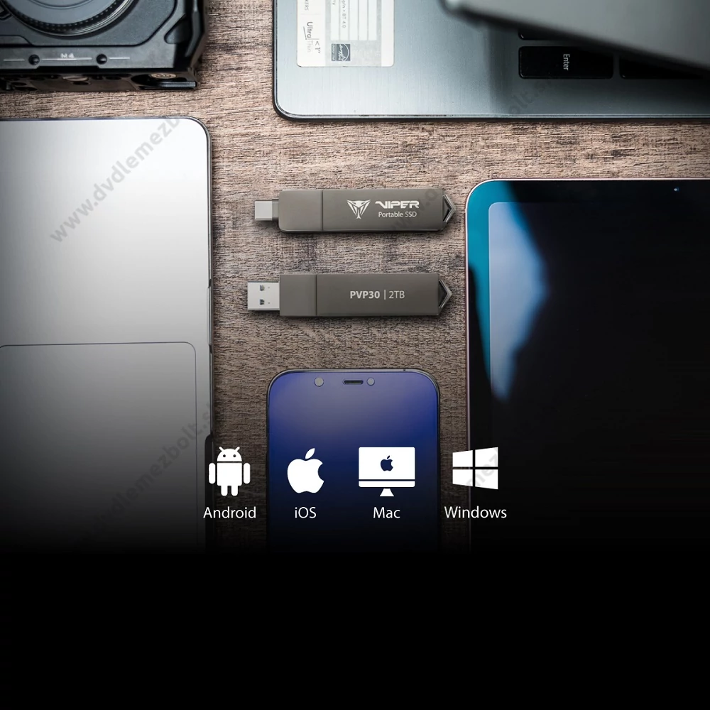 PATRIOT VIPER PVP30 USB 3.2 GEN 2 TYPE-A/TYPE-C KÜLSŐ SSD MEGHAJTÓ 2TB