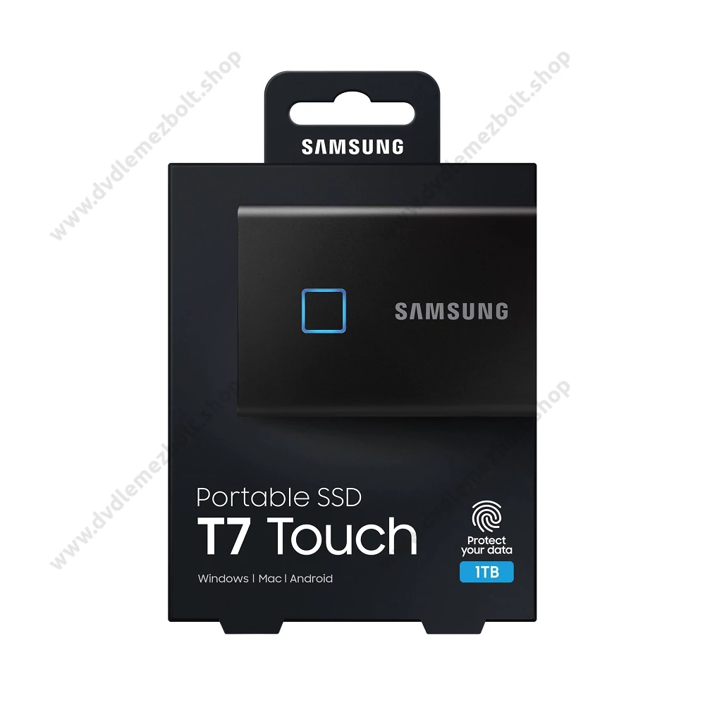 SAMSUNG T7 TOUCH USB 3.2 KÜLSŐ SSD MEGHAJTÓ 1TB FEKETE
