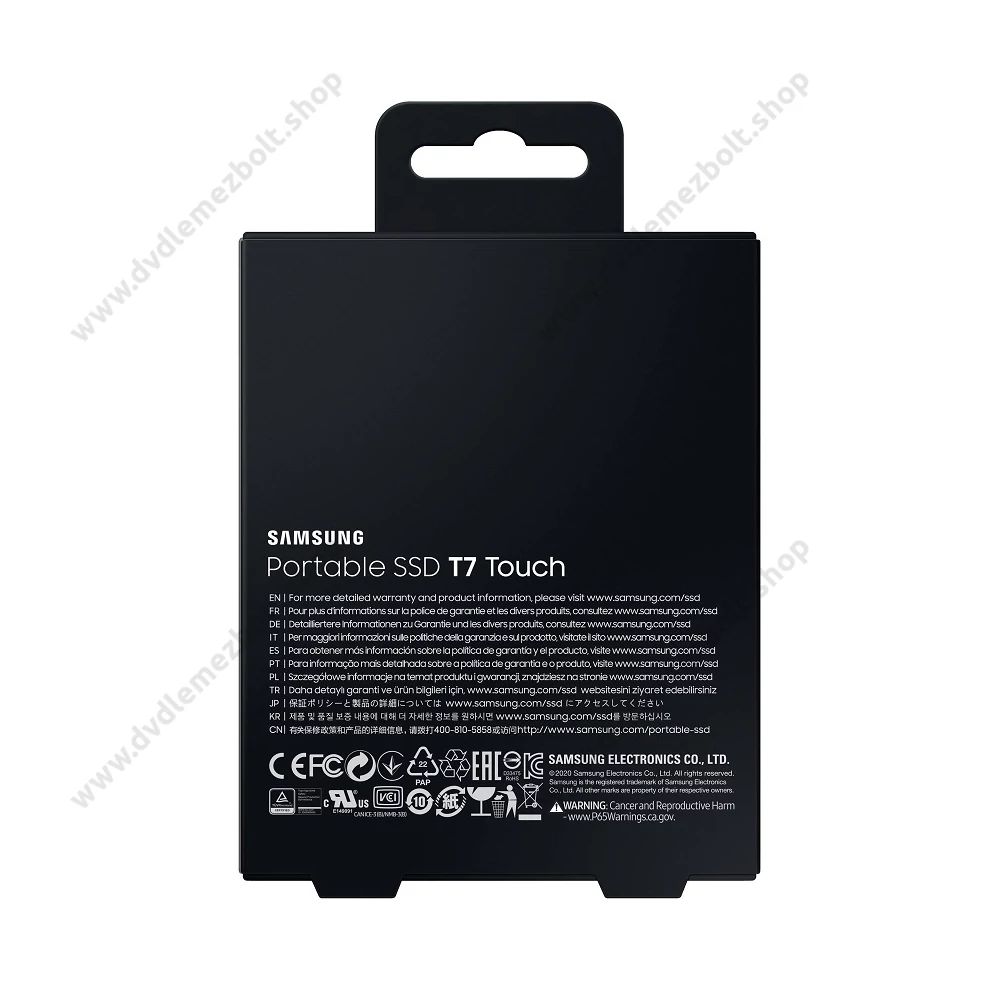 SAMSUNG T7 TOUCH USB 3.2 KÜLSŐ SSD MEGHAJTÓ 1TB EZÜST