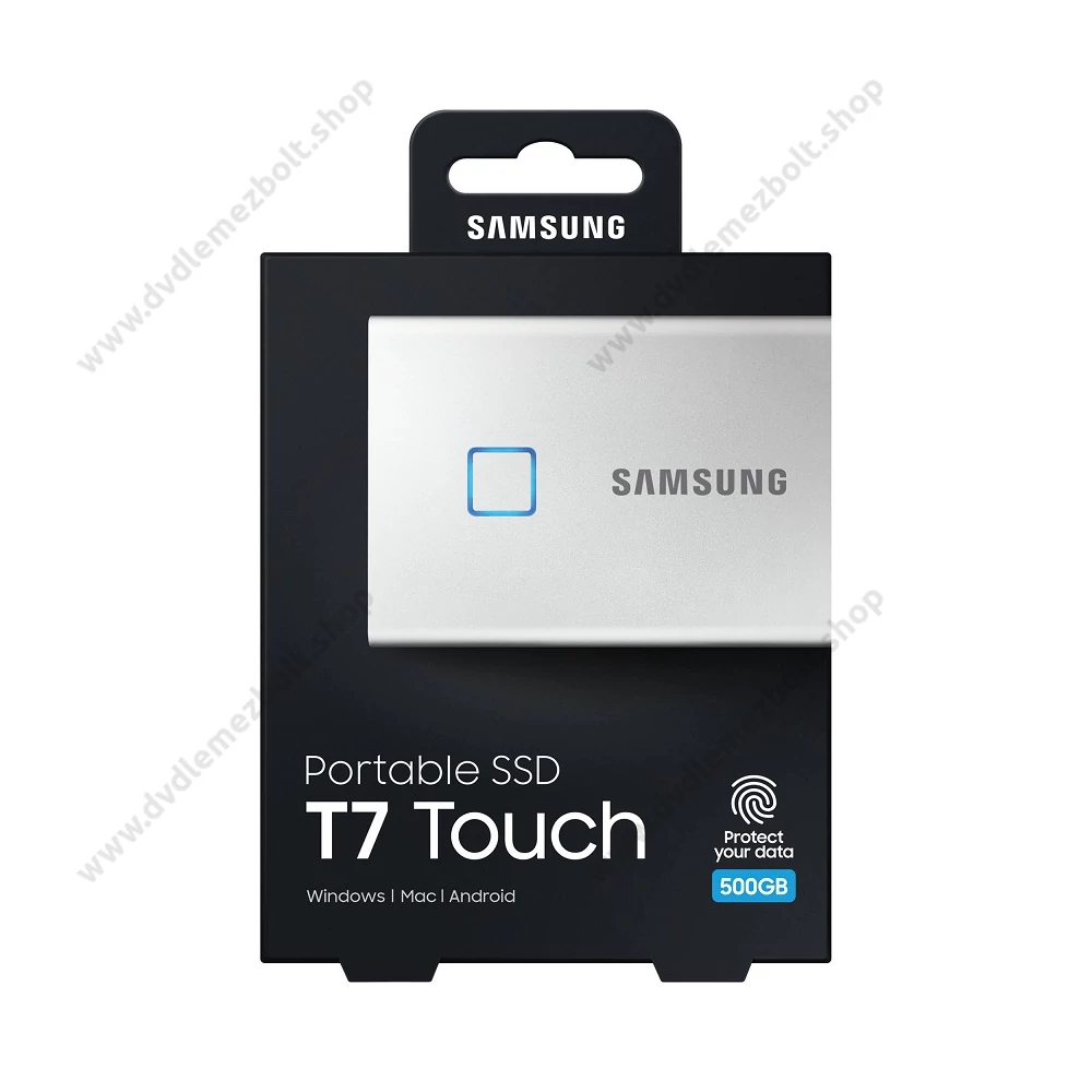 SAMSUNG T7 TOUCH USB 3.2 KÜLSŐ SSD MEGHAJTÓ 500GB EZÜST