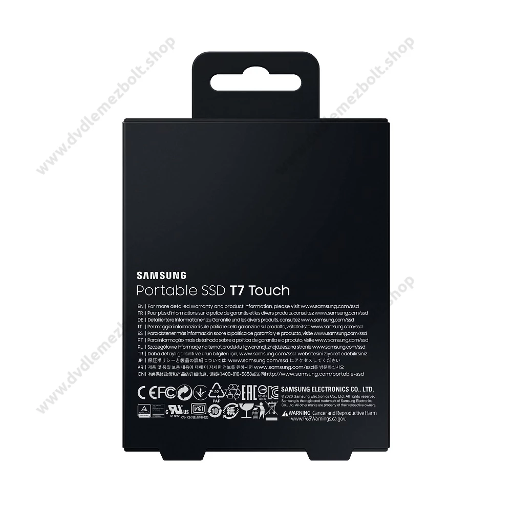 SAMSUNG T7 TOUCH USB 3.2 KÜLSŐ SSD MEGHAJTÓ 500GB EZÜST