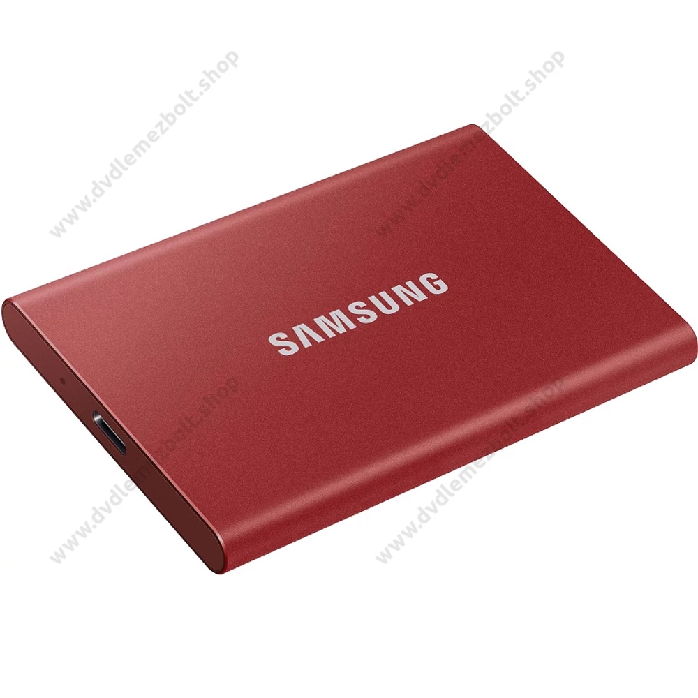 SAMSUNG T7 USB-C 3.2 GEN 2 KÜLSŐ SSD MEGHAJTÓ 2TB PIROS
