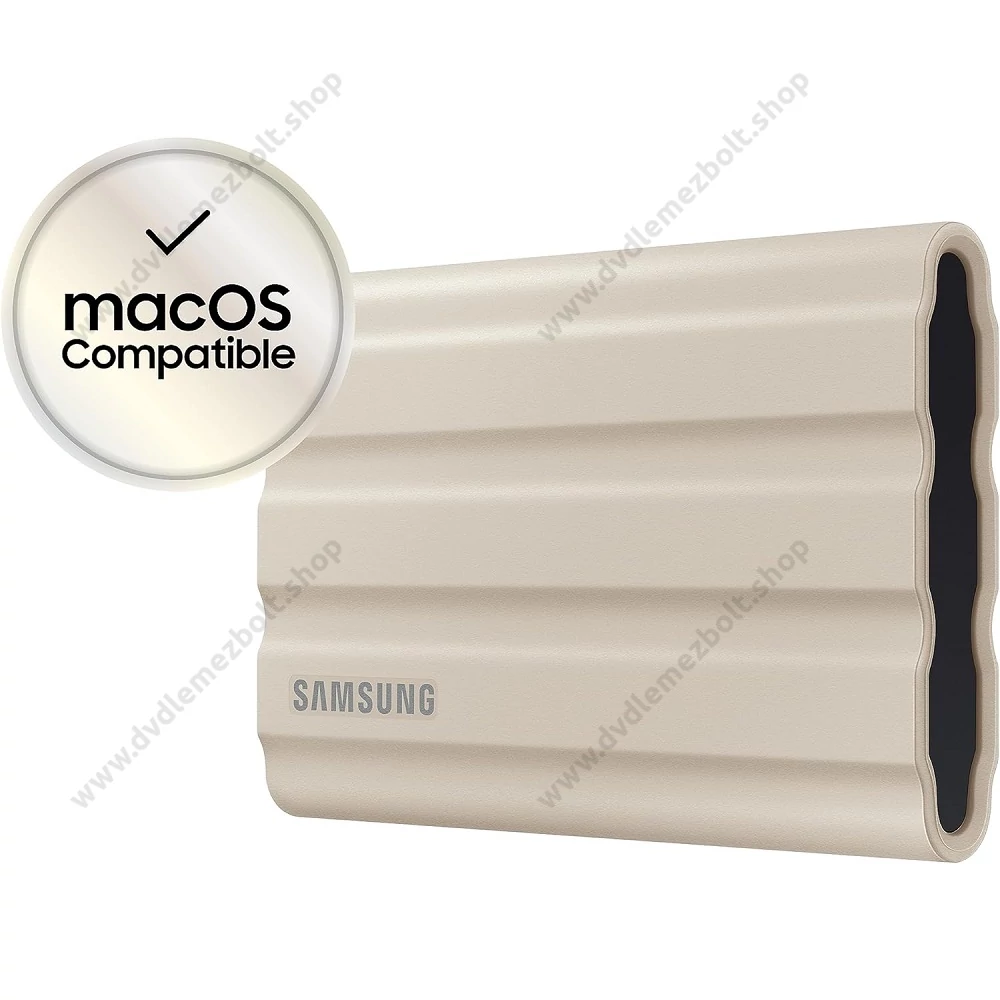 SAMSUNG T7 SHIELD USB-C 3.2 GEN 2 KÜLSŐ SSD MEGHAJTÓ 2TB BÉZS