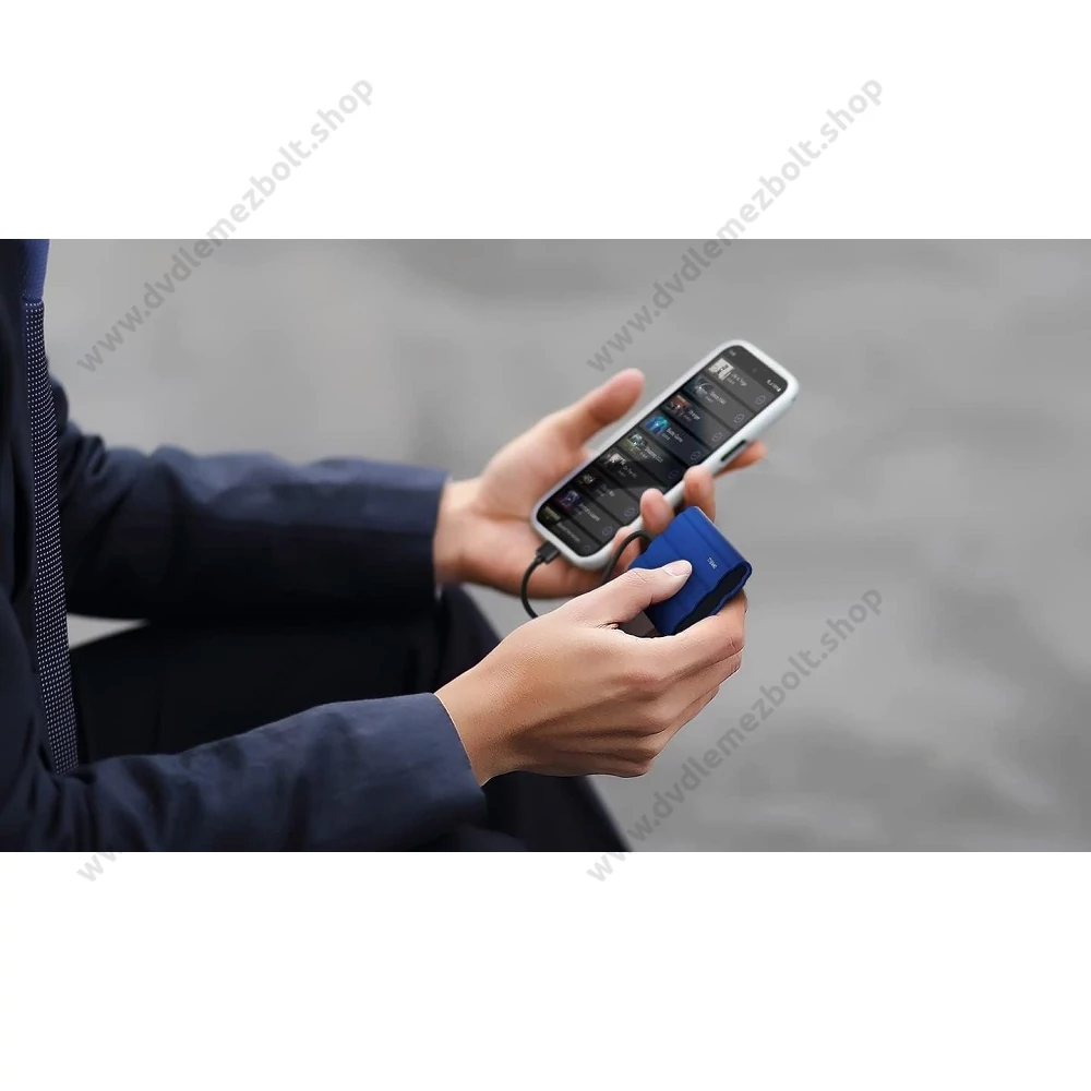 SAMSUNG T7 SHIELD USB-C 3.2 GEN 2 KÜLSŐ SSD MEGHAJTÓ 2TB KÉK