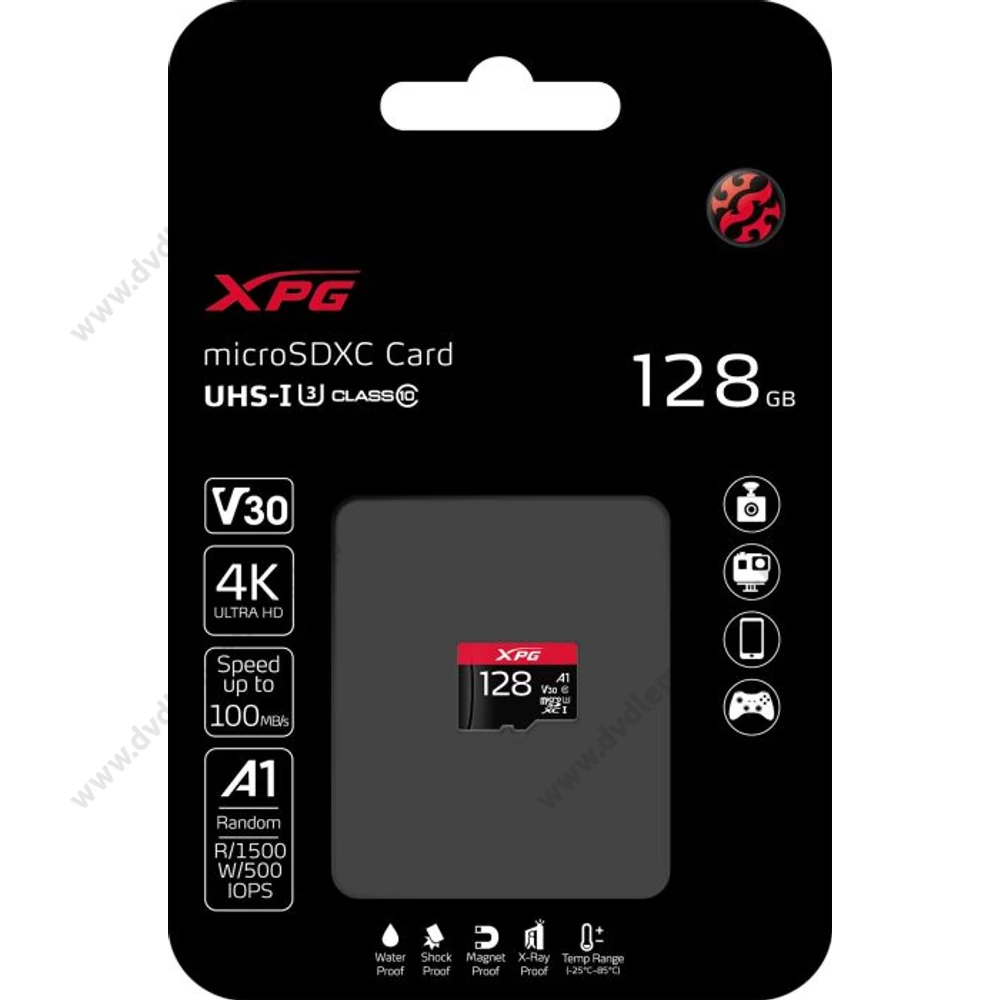 ADATA XPG GAMING MICRO SDXC 128GB CLASS 10 UHS-I U3 A1 V30 100/85 MB/s