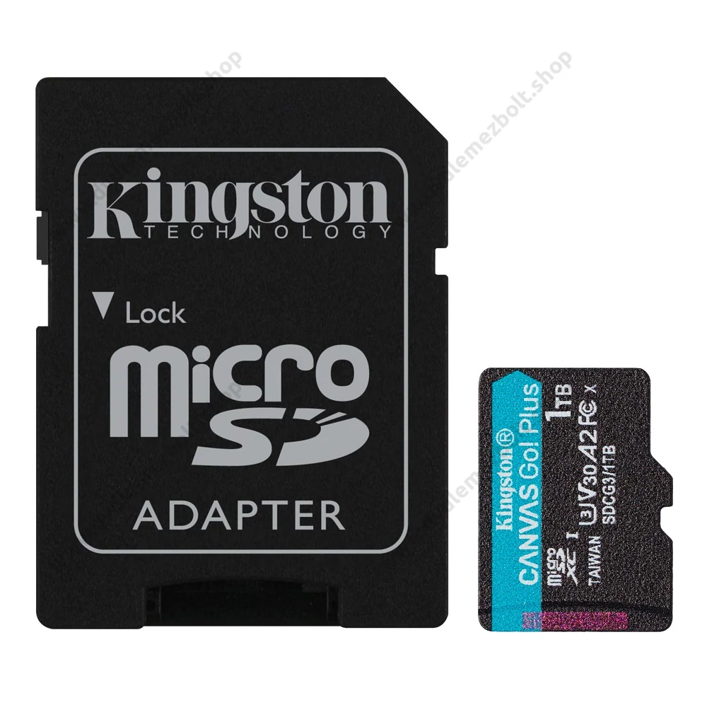 KINGSTON CANVAS GO PLUS MICRO SDXC 1TB + ADAPTER CLASS 10 UHS-I U3 A2 V30 170/90 MB/s