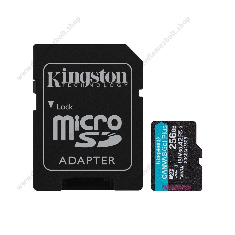 KINGSTON CANVAS GO PLUS MICRO SDXC 256GB + ADAPTER CLASS 10 UHS-I U3 A2 V30 170/90 MB/s