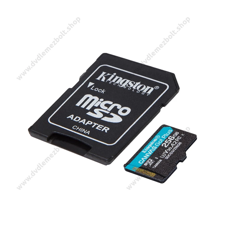 KINGSTON CANVAS GO PLUS MICRO SDXC 256GB + ADAPTER CLASS 10 UHS-I U3 A2 V30 170/90 MB/s