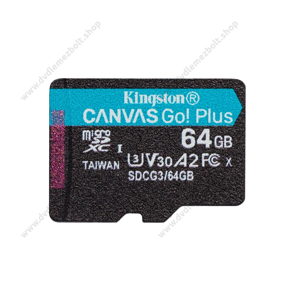 KINGSTON CANVAS GO PLUS MICRO SDXC 64GB CLASS 10 UHS-I U3 A2 V30 170/70 MB/s