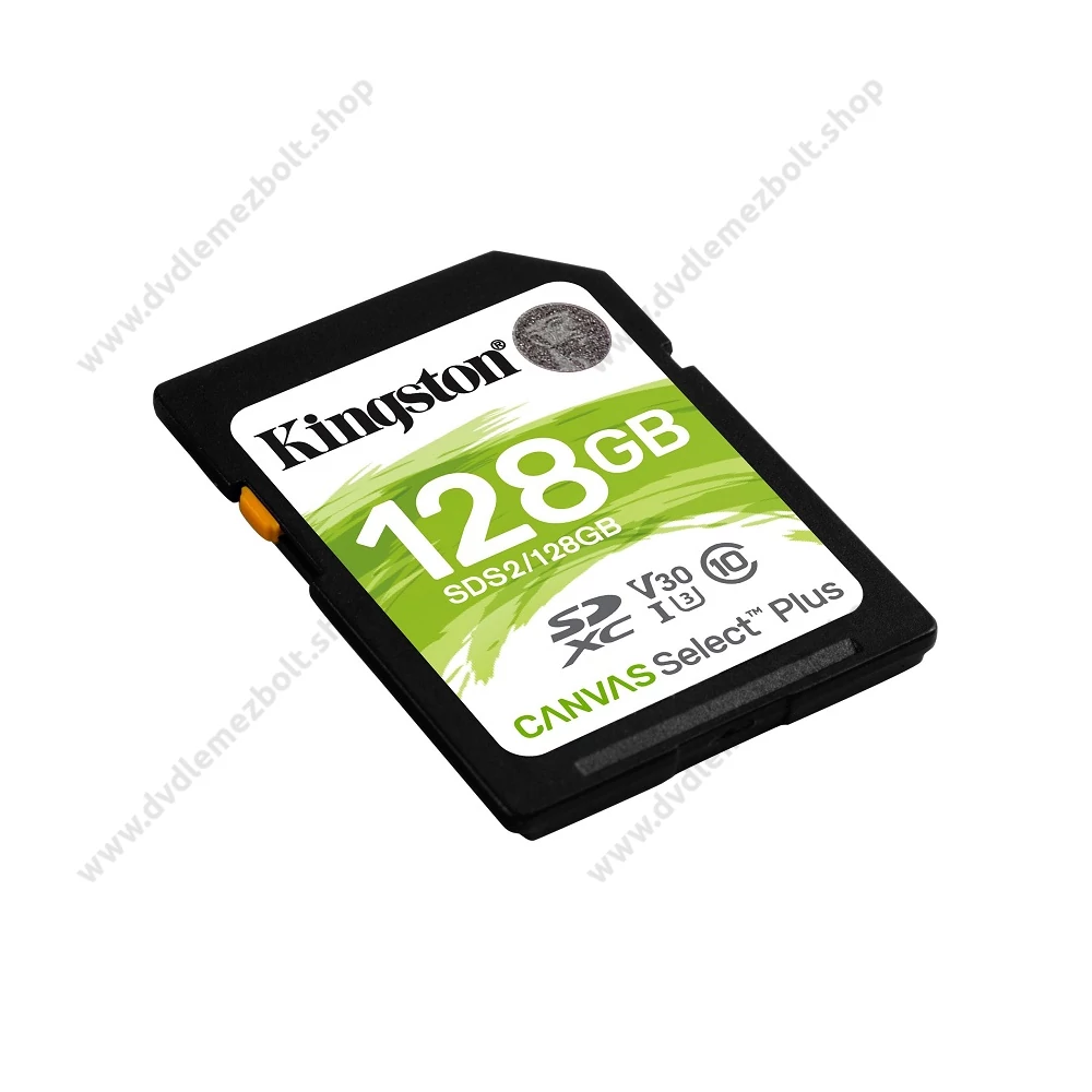 KINGSTON CANVAS SELECT PLUS SDXC 128GB CLASS 10 UHS-I U3 V30 100/85 MB/s