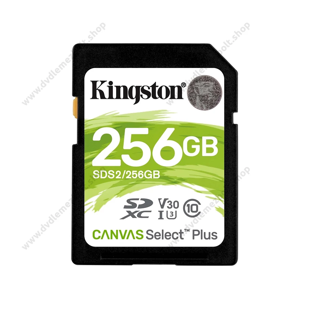 KINGSTON CANVAS SELECT PLUS SDXC 256GB CLASS 10 UHS-I U3 V30 100/85 MB/s