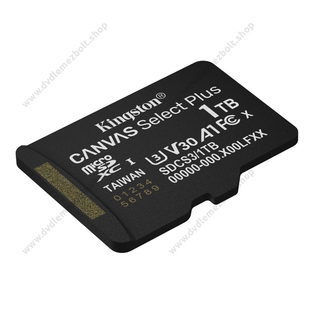 KINGSTON CANVAS SELECT PLUS MICRO SDXC 1TB CLASS 10 UHS-I U3 A1 V30 (150/85 MB/s)