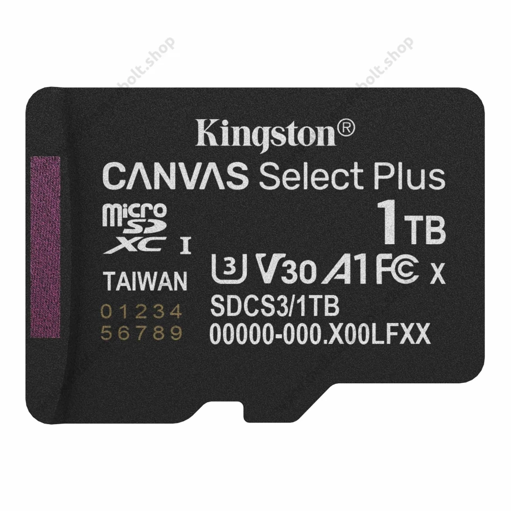 KINGSTON CANVAS SELECT PLUS MICRO SDXC 1TB CLASS 10 UHS-I U3 A1 V30 (150/85 MB/s)