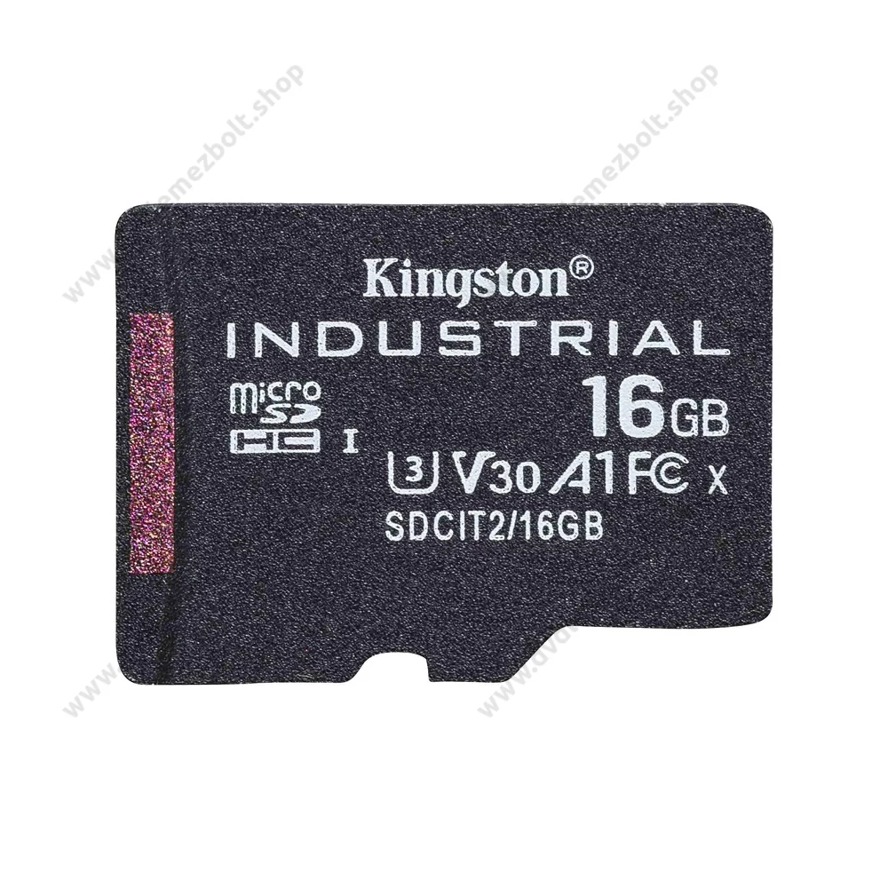KINGSTON INDUSTRIAL GRADE MICRO SDHC 16GB CLASS 10 UHS-I U3 A1 V30 100/80 MB/s