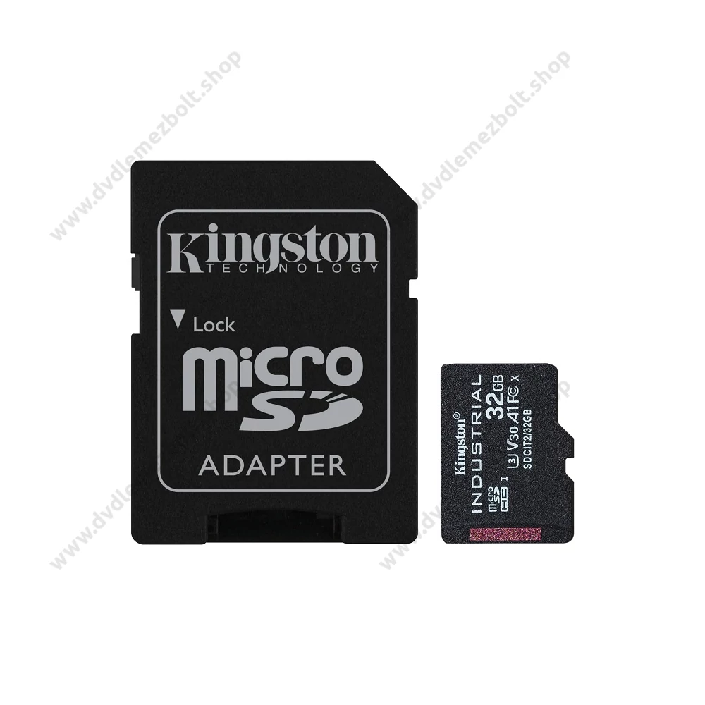 KINGSTON INDUSTRIAL GRADE MICRO SDHC 32GB + ADAPTER CLASS 10 UHS-I U3 A1 V30 100/80 MB/s