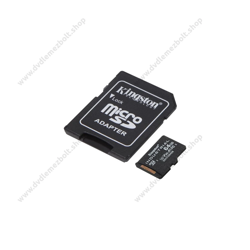 KINGSTON INDUSTRIAL GRADE MICRO SDXC 64GB + ADAPTER CLASS 10 UHS-I U3 A1 V30 100/80 MB/s