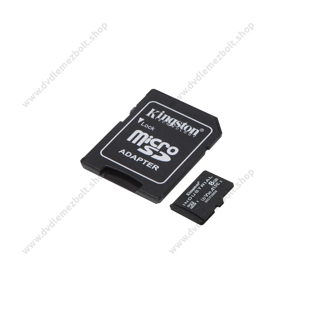 KINGSTON INDUSTRIAL GRADE MICRO SDHC 8GB + ADAPTER CLASS 10 UHS-I U3 A1 V30 100/80 MB/s